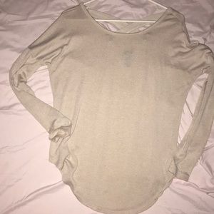 Cream color long sleeve t-shirt